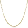Gold color white cz