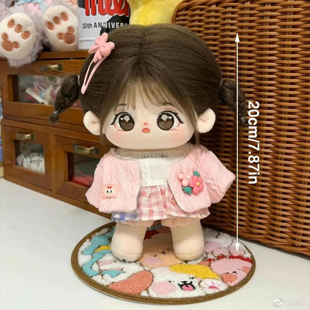 20cm Kawaii Cotton Doll Big Eyes No Attribute Plush Idol Stuffed Super Star Figure Dolls Can Change Clothes Gift for Girls Kids - 6