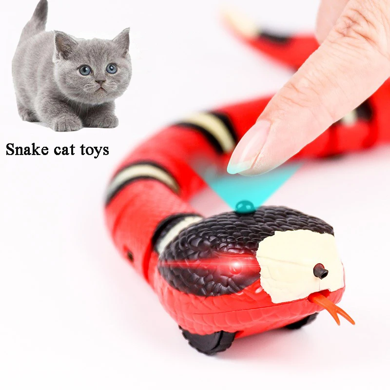 Cat Toy Smart Sensing Snake Interactive Moving Cat Automatic Toy USB