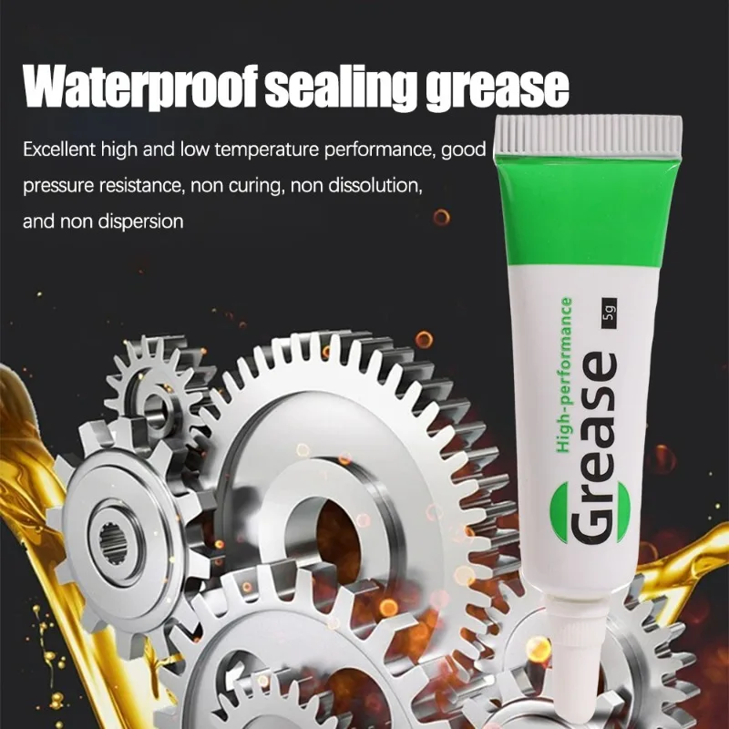 Silicone Grease Lubricant Silicone Grease Grease Lubricant 12/1pcs Waterproof Silicone Lubricant Grease Lithium Oil High Voltage Insulating Brake Marine Grease For Spark Plugs Car Bearing