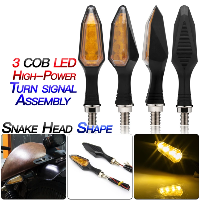 

Universal Turn Signals Motorcycle Led Flasher Light Waterproof Blinker M10 Bolt 12V Motorcycle Turn Signal Lamp Accessories