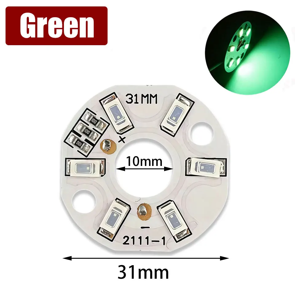 10Pcs DC5V LED 라이트 보드 광원 3W 흰색 따뜻한 흰색 빨간색 다색 모든 램프 보나멘트 야간 조명 무드 라이트 모듈