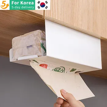 걸이식 종이 수건 거치대-주방 종이 수건 보관 랙, 창의적인 티슈 디펜서, 다리미 캐비닛 문짝 정리함 선반