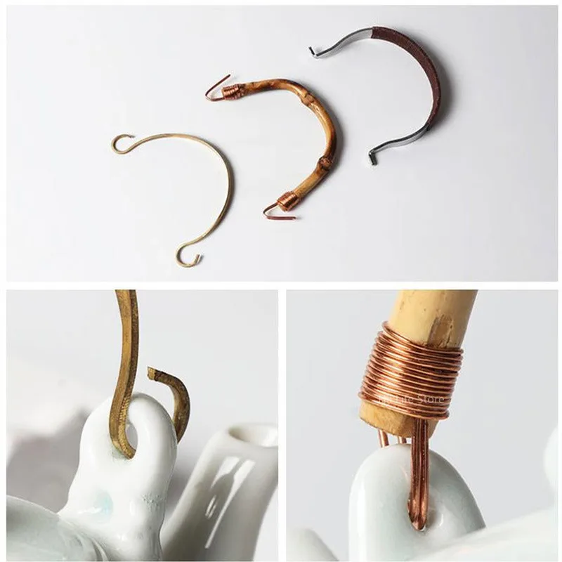 Maniglia In Rattan Naturale Per Teiera - Design A U, Anti Scotta, Sostitutiva E Decorativa - Foto 6