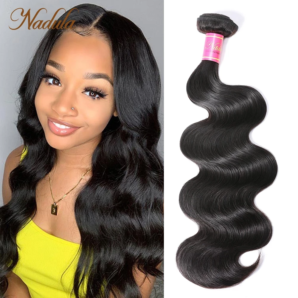 Nadula Hair Peruvian Body Wave Human Hair 1 Piece Body Wave Weave Bundle 8-30inch Remy Hair Natural Color Free Shipping