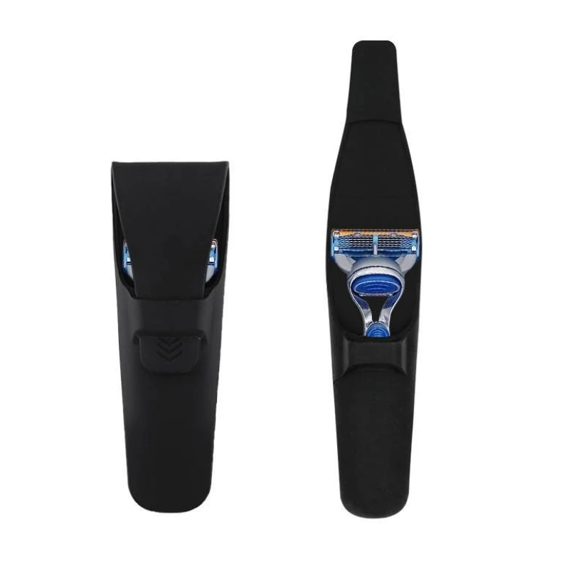 

1pc High Quality Silicone Razor Case Cover For Men Manual Shaver Protector Wear Resistant Razor Holder Box For Bathroom