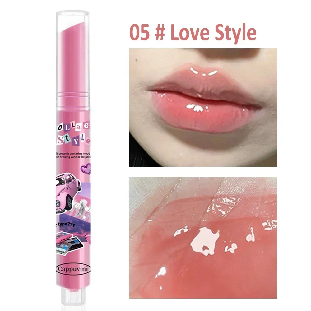 thumbnail image 1 of Love Shape Jelly Lipstick Waterproof Non-stick Cup Mirror Solid Lip Gloss Clear Lasting Moisturizing Lip Stick Makeup Cosmetic, 1 of 5
