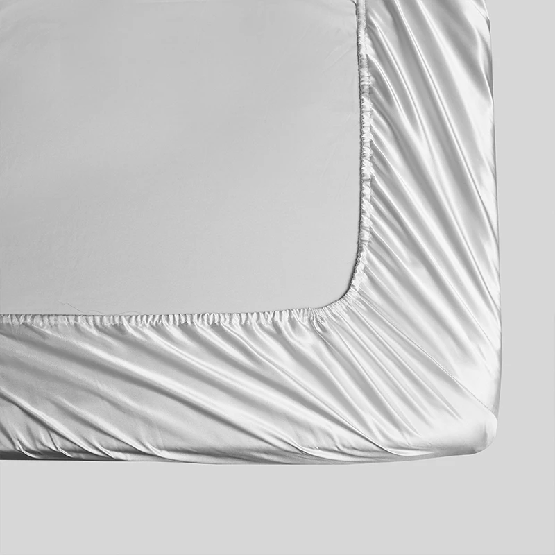 3/4pcs Queen King Size Luxury Bed Sheet Set Covers Satin Black Bed Sheets Pillowcase Flat Fitted Double Sheet Bedclothes 6