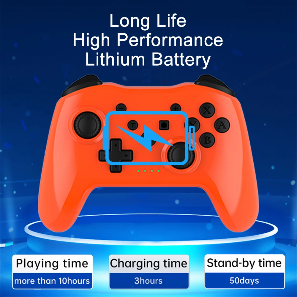 360&deg;Rocker Wireless Bluetooth Controller GAMINJA 360&deg;Rocker Wireless Bluetooth Controller No Latency BT Gamepad HD Vibration PC Joystick For Nintendo Switch