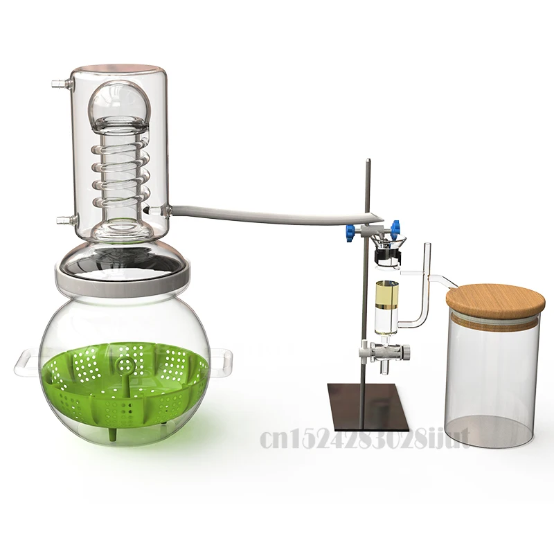 4L Large Capacity Essential Oil Glass Distiller Mini Household Pure Dew