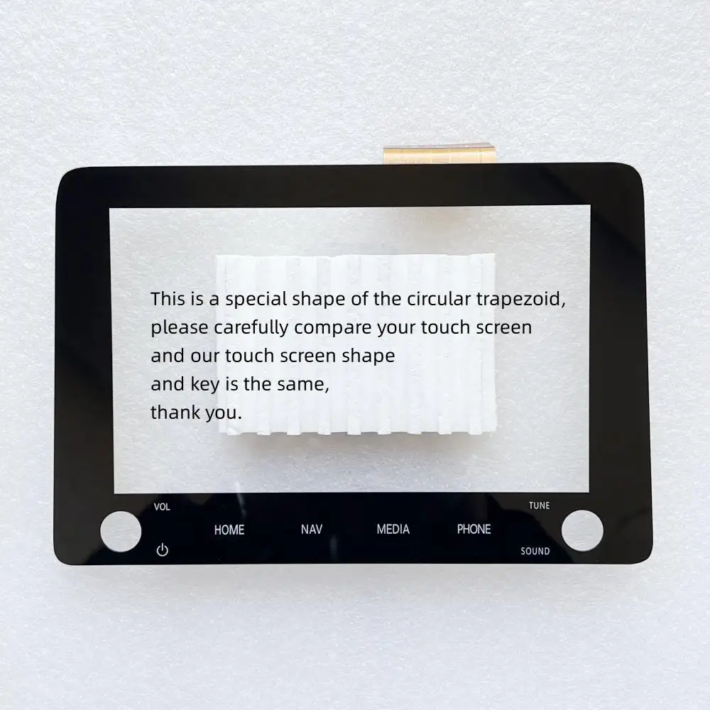 New Glass Touch Screen Panel Digitizer Lens Sensor For Mitsubishi eclipse cross-Car Radio DVD Player GPS Navigation