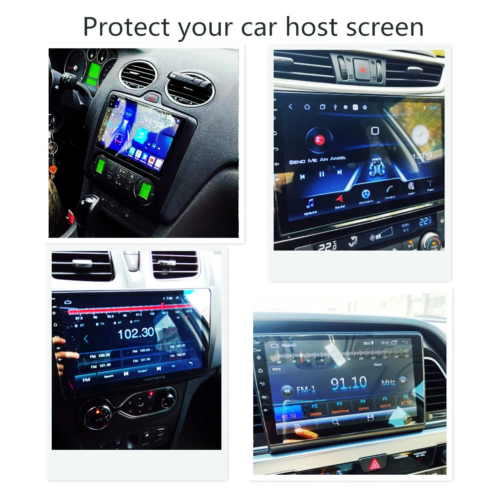MEKEDE Auto-Schutzfolie aus Gehärtetem Glas Autoaufkleber für 9-Zoll 10-Zoll Universal Auto-Radio Stereo DVD GPS Touch Voll-LCD-Bildschirm – Detail 2