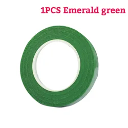 Eco - Friendly Floral Design Kit: Green Flower Stem Sticks with Self - Adhesive Floriculture Tape (1PCS - Emerald green)