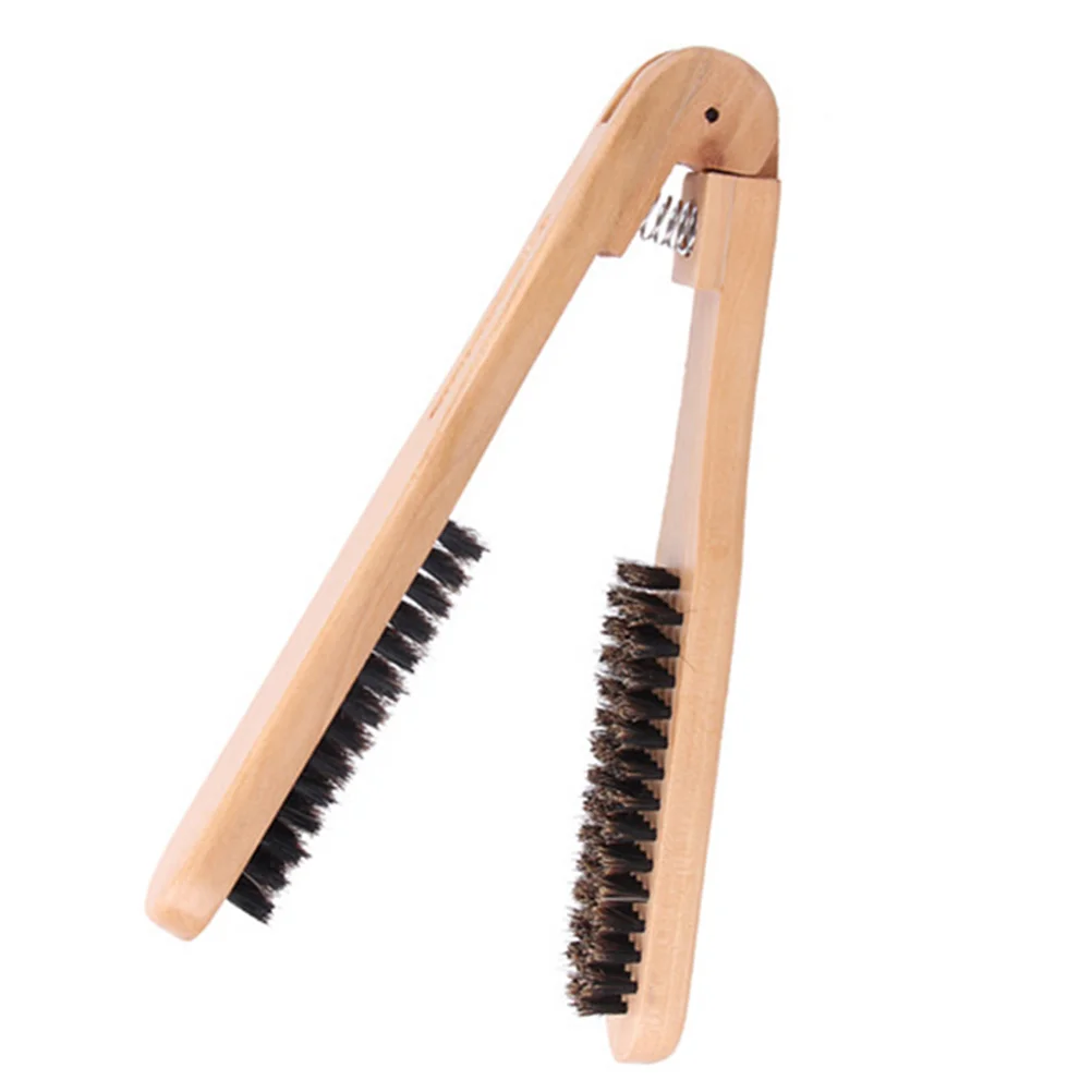 

Hair Straightening Brush V-Shaped Hair Brush Hair Straightener Hairdressing Tool Brush Comb DIY Home Hairdress Styling Tools