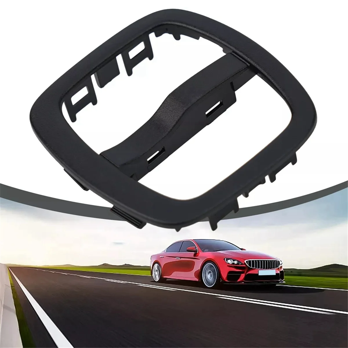Black Replacement Dash Tunnel Button Frame for Smart Fortwo 451 2007-2014 4518203910 LHD dash tunnel button frame