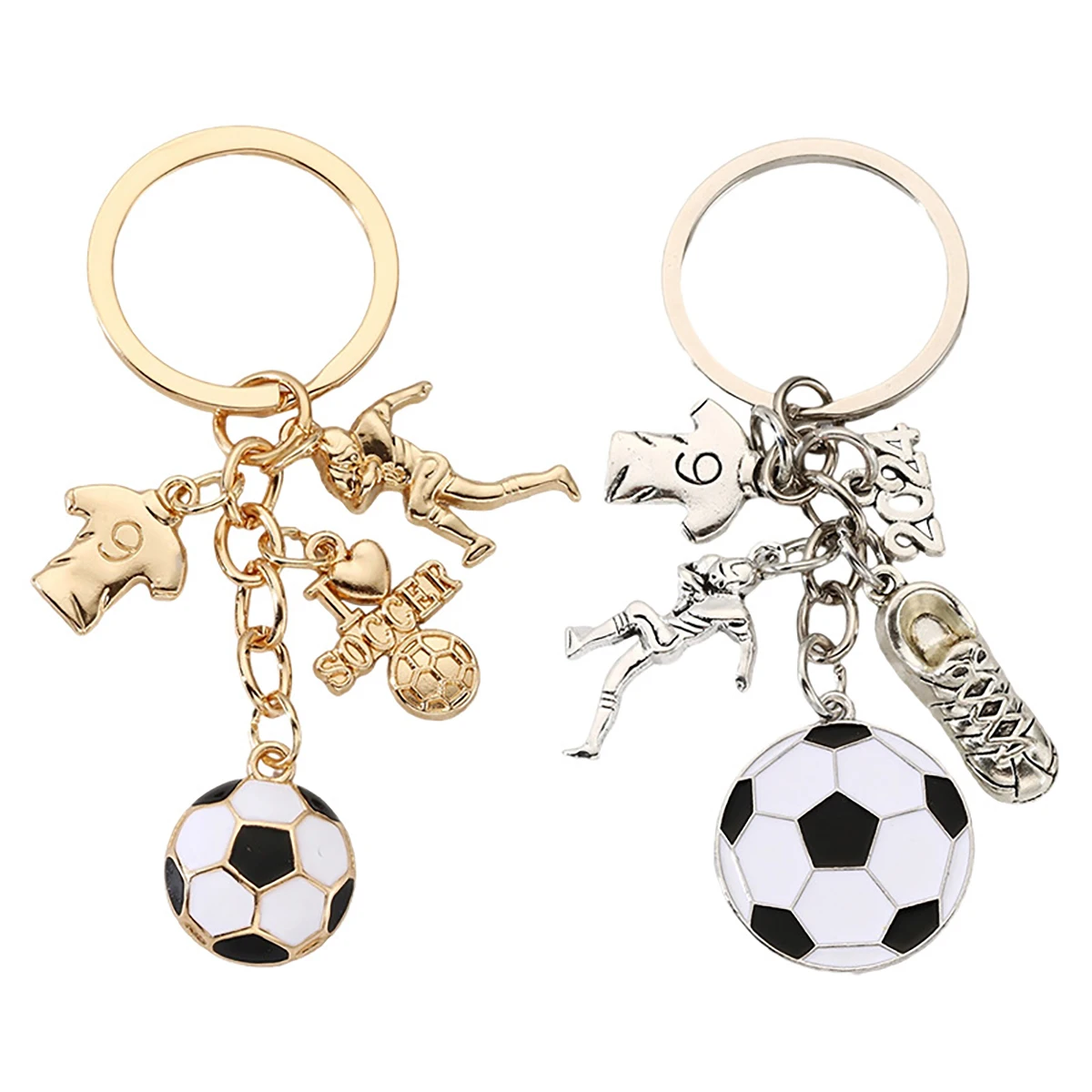 لاعبي كرة القدم الرياضية الجديدة، عشاق الرياضة، سلسلة مفاتيح تذكارية، هدايا تذكارية للأخوة والأصدقاء