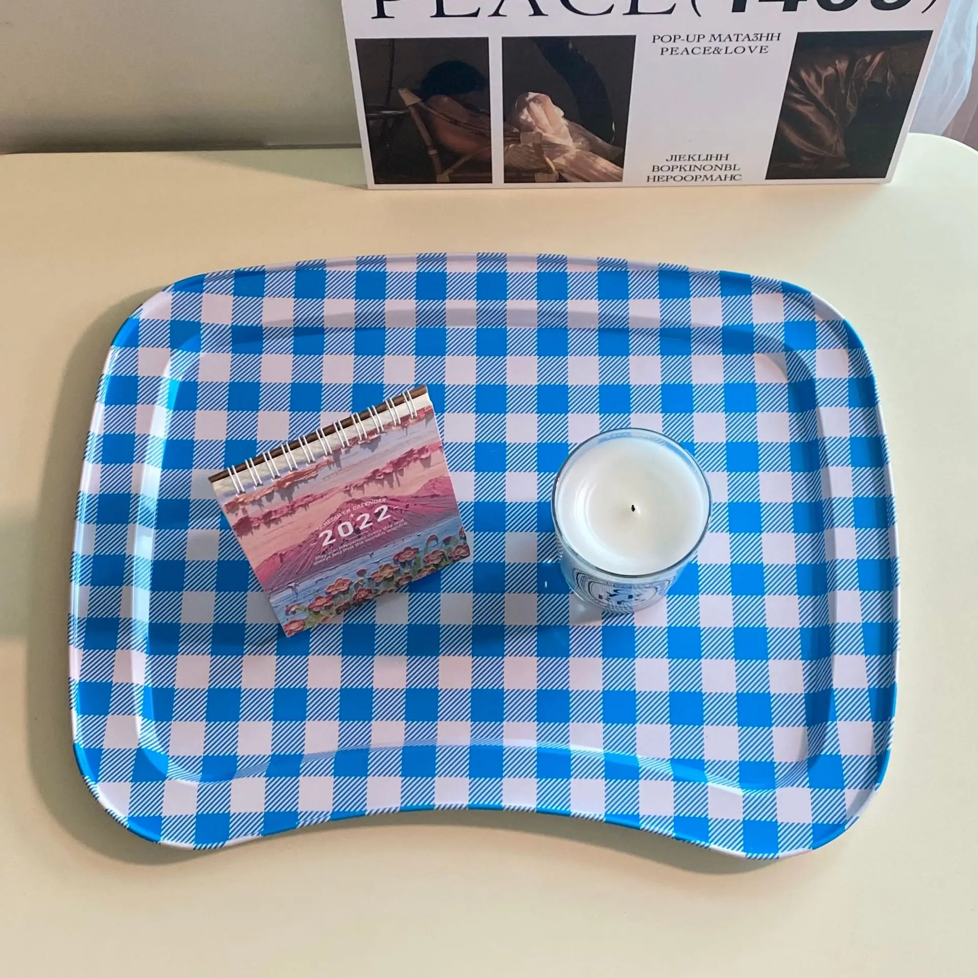 Storage Box Rack Joylove Homemade Ins With The Same Storage Box Rack French Retro Blue And White Grid Dining Table Square Tray Bed Lazy Table