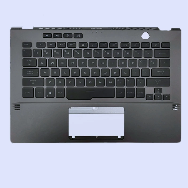 98% Новый для Asus ROG Zephyrus G14 GA401 белый черный чехол-подставка ноутбука с клавиатурой в