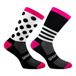 High-Performance Compression Socks - Durable, Breathable, Multi-Sport Use - 37-45 (Dot Black)