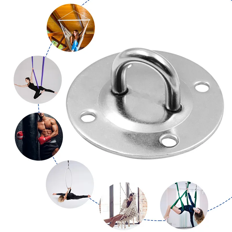 Yoga Accessories Hammock Wall Mount Anchor Hooks Heavy Duty Hanging Kit for Aerial Yoga/Ceiling/Gym/Swing Fitness Equipment