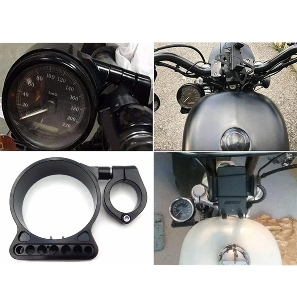 

Free Shipping Motorcycel Parts 39mm/16" Side Mount Speedo Relocation Bracket For Harley Sportster XL 883 1200 BLACK