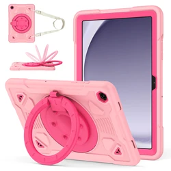 Vibrant Kids Tablet Case with Pen Tray and Enhanced Protection - A11Plus 11in 2025 (DGS - Pink - Rose Red)