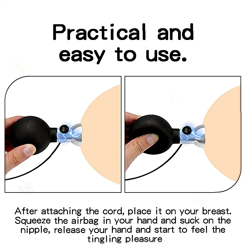 Electro Stimulation Nipple Suckers And Clamps For Couples_voghion.com