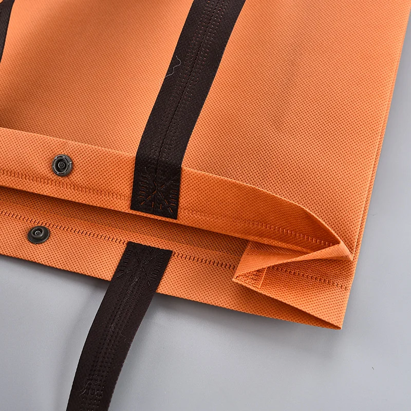 StoBag 25pcs Non-woven Shopping Bags Tote Shoulder Fabric Eco Woman Storage Reusable Portable Pouches Custom Logo(Extra Fee) 3