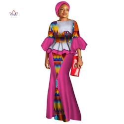 New Autumn Skirt Set African Designed Traditional Print Clothing Plus Size Skirt Set Women's Clothing African Prints 5xl WY2721