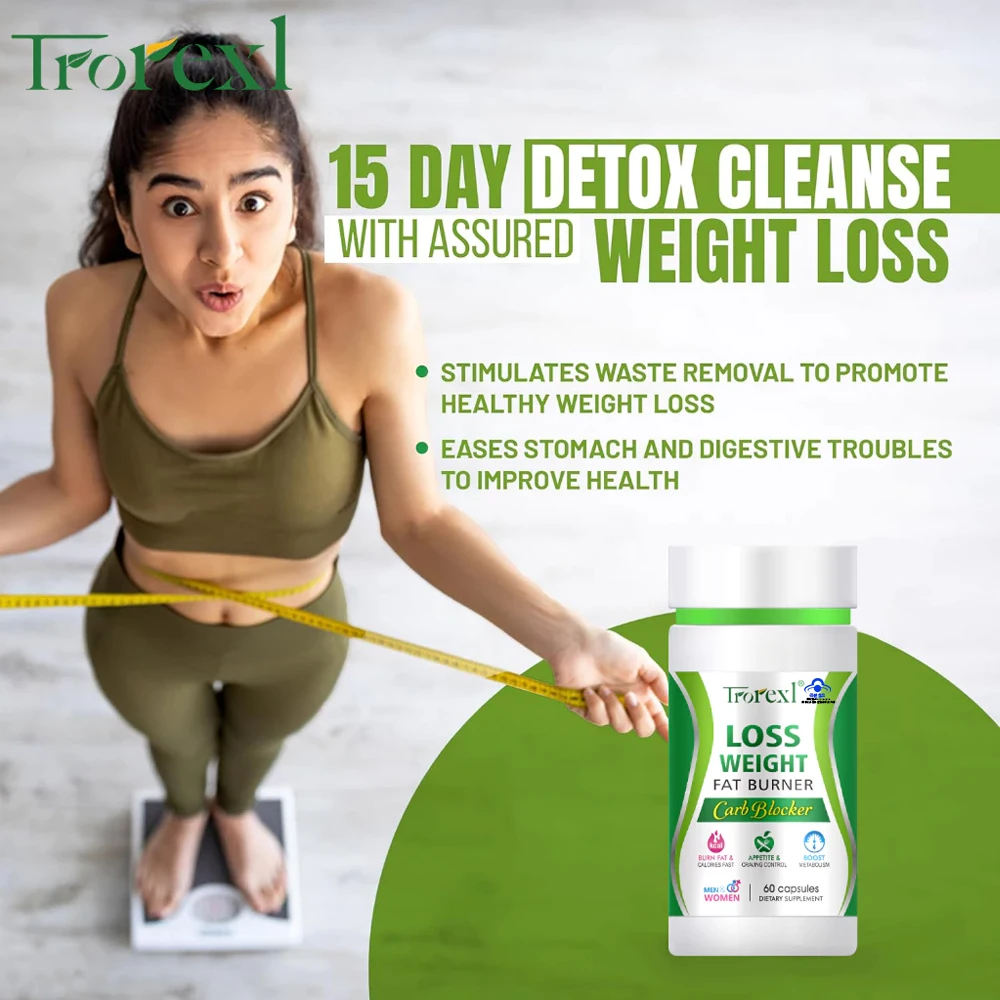 Trorexl Fast Weight Loss Supplement Tea polyphenols slimming capsule belly fat burner lotus leaf detox appetite suppressant