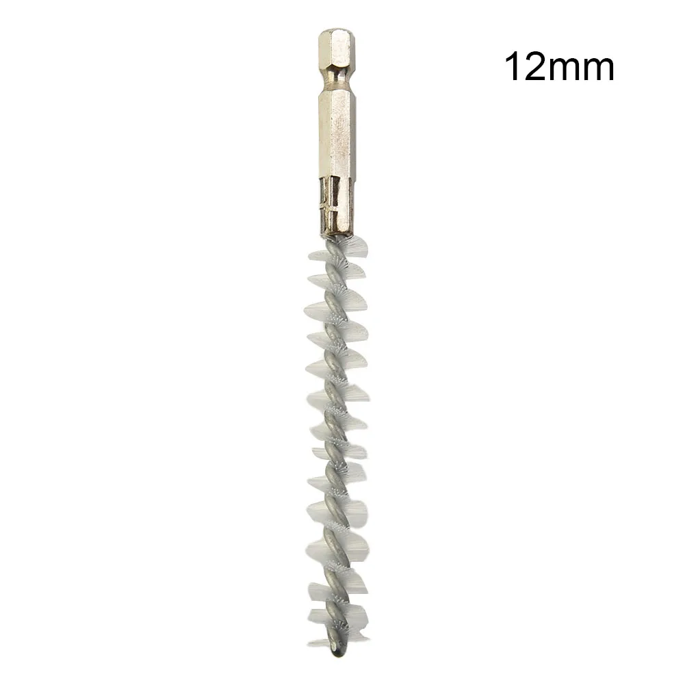 Drill Brush 8mm-19mm Wire Brush Tube Machinery Cleaning Nylon Nylon + Metal Washing Polishing Hand Tool 1pc wire brush,stainless steel wire brush,wire brush set,electric wire brush