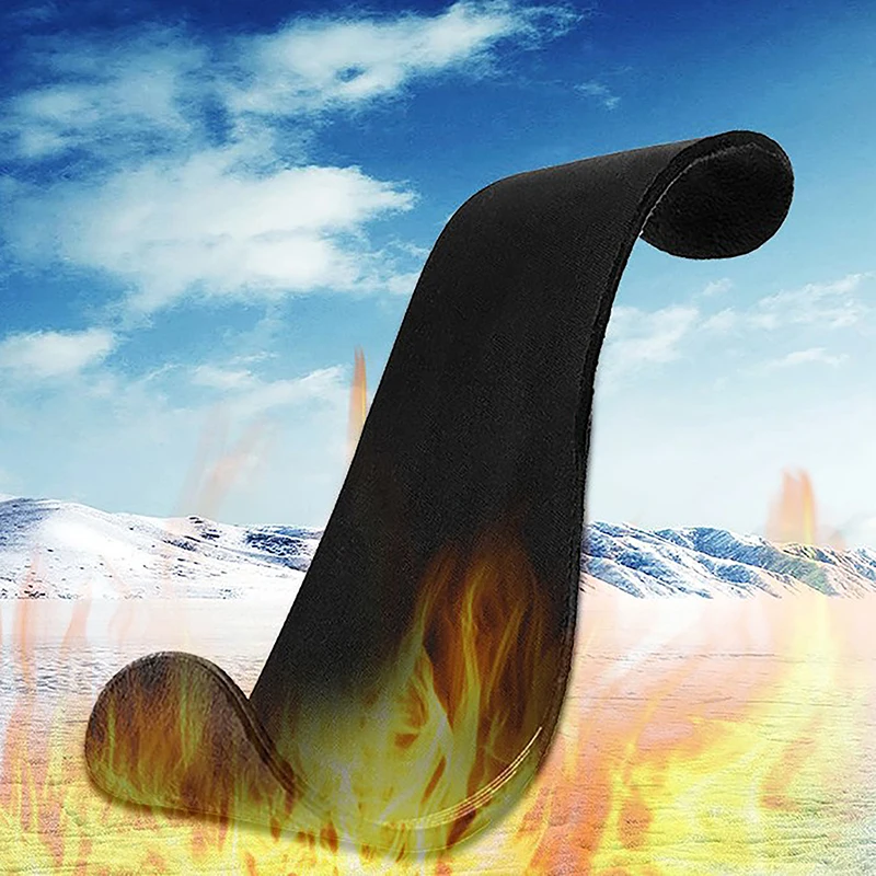 1Pair Waterproof USB Rechargeable Heated Insoles Size 35-46 Electric Heated Shoes Pad For Outdoor Skiing Winter Foot Warmers