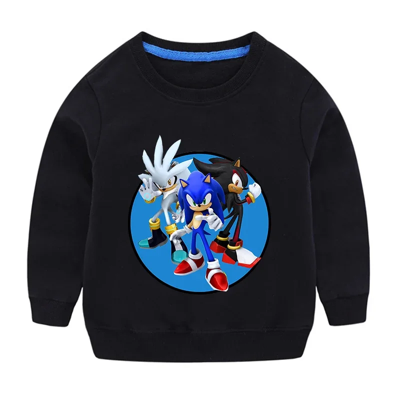 thumbnail image 1 of Suéter Sonics para niño y niña, sudadera de otoño e invierno, jersey de tela estampada, regalo de cumpleaños y Navidad, 1 of 5
