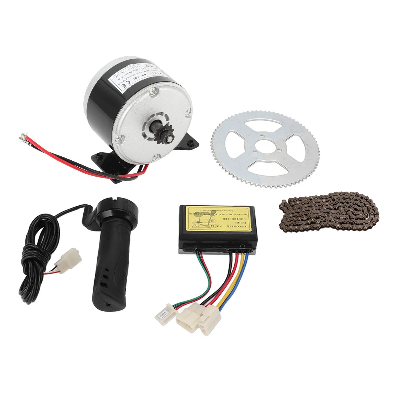 Kit motore per bicicletta elettrica 12V 250W 2750 giri/min Motoriduttore elettrico ad alta velocità con controller per moto - immagine 6