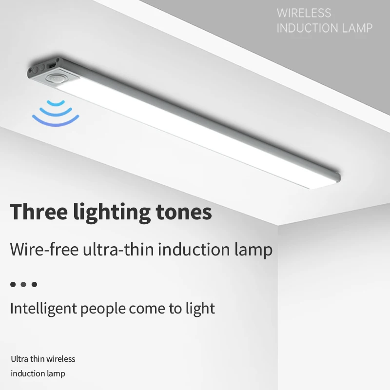 LED Ultra Thin Under Cabinet Lights Motion Sensor Night Light Wireless Rechargeable 3 Color Lamp Kitchen Closet Cabinet Lighting led night light,led cabinet light,led motion sensor light,cabinet lights,motion sensor light,led cabinet lights,motion sensor lights,under cabinet light