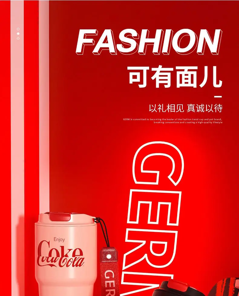 Coca-cola 2022 nova garrafa térmica copo acompanhamento