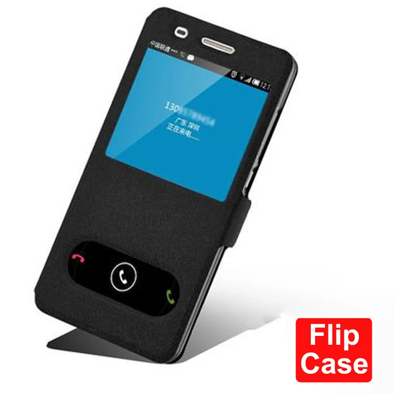 Funda de cuero para Huawei G Play Mini, carcasa con ventana para Honor 4C, 4 C, CHM U01, Flip case, GPlay mini, cubierta trasera|Fundas antigolpes para teléfono| - AliExpress