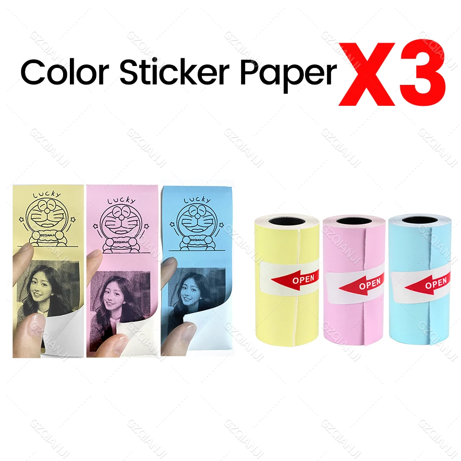 3Rolls Color Sticker