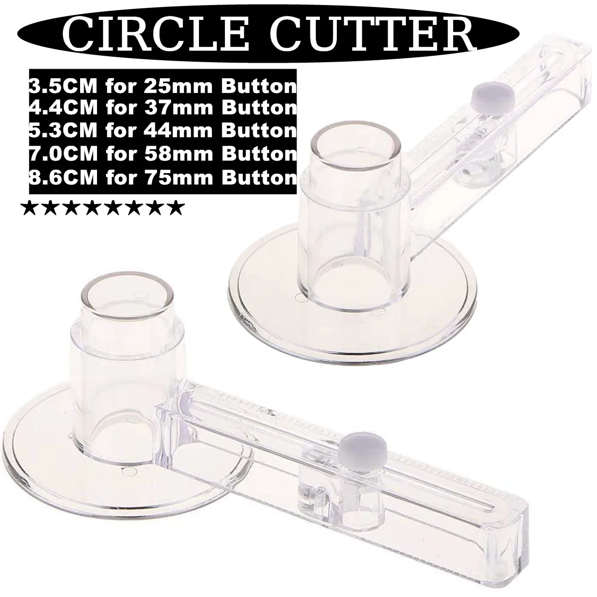 Paper Cutter Circular Cutter Round Knife Badge Button Maker Tools Adjustable Circle Cutter Figure Cutter Photo Paper Cutting Knife Scrap Circle of Models