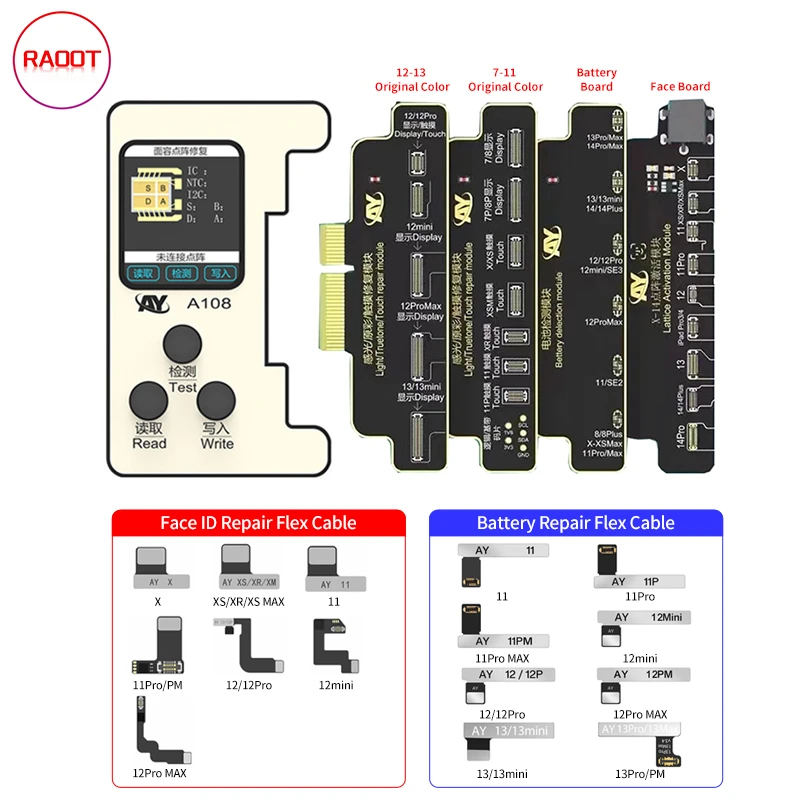 AY A108 BOX Face ID Multi-Functional Programmer For iPhone X-12 Pro Max ...