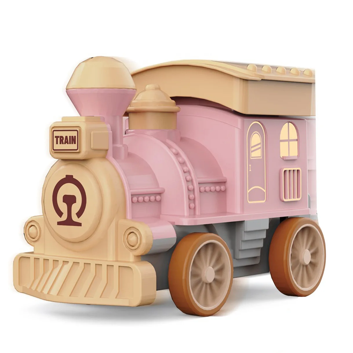 Kid Inertial Car Toys Ancient Trains Carriage Press Train Toys  With Sound and Music Electric Press Sliding Toys  for Kids