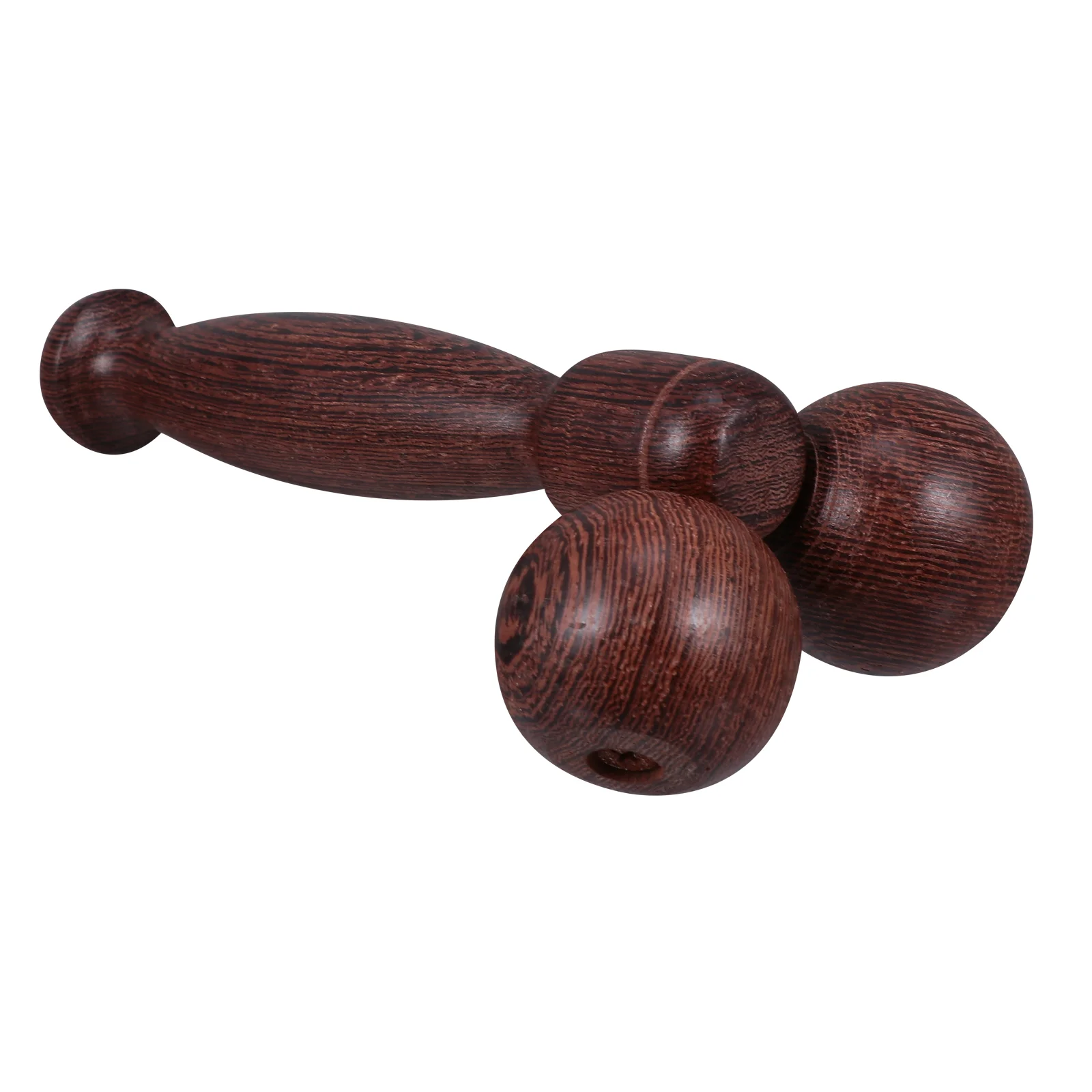 

Double Ball Massager Arm Beauty Wooden Lifting Handle Portable Face Facial Tool