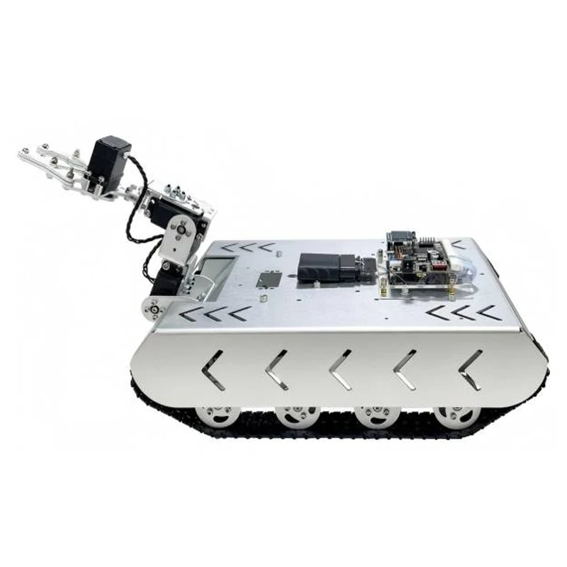 TS100L RC 탱크 섀시 오프로드 충격 흡수 트랙 ROS 로봇 플랫폼 (STM32 로봇 프로그래밍 가능 DIY 키트용 홀 엔코더 포함)