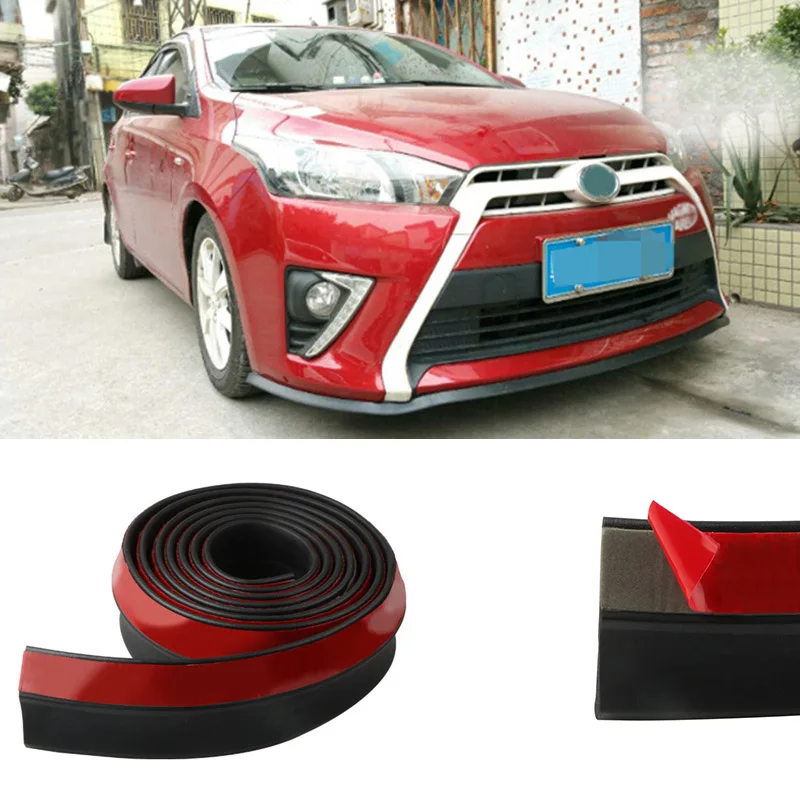 Universal Car Front Bumper Lip Spoiler Skirt Protector Trim Strip