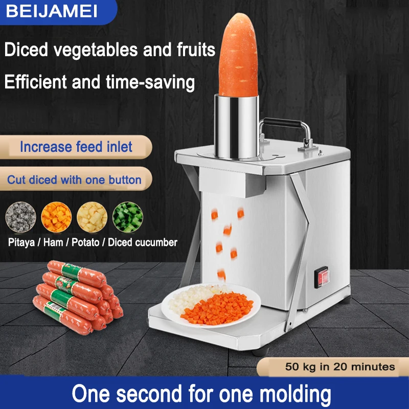 

Commercial Automatic Dicer Electric Granular Vegetable Cutter Diced Radish Potato Onion Stainless Steel Food Dicing Machine