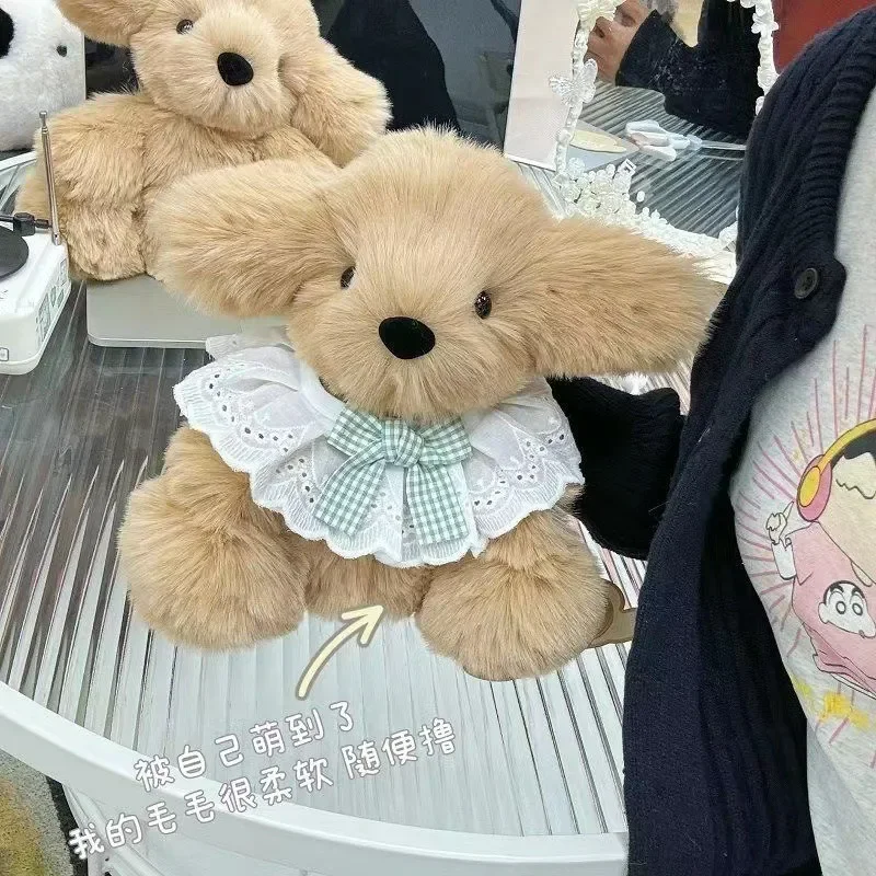 DIY 작은 곱슬 머리 작은 골든 리트리버 인형, 수제 재료 팩, 강아지 인형 ..