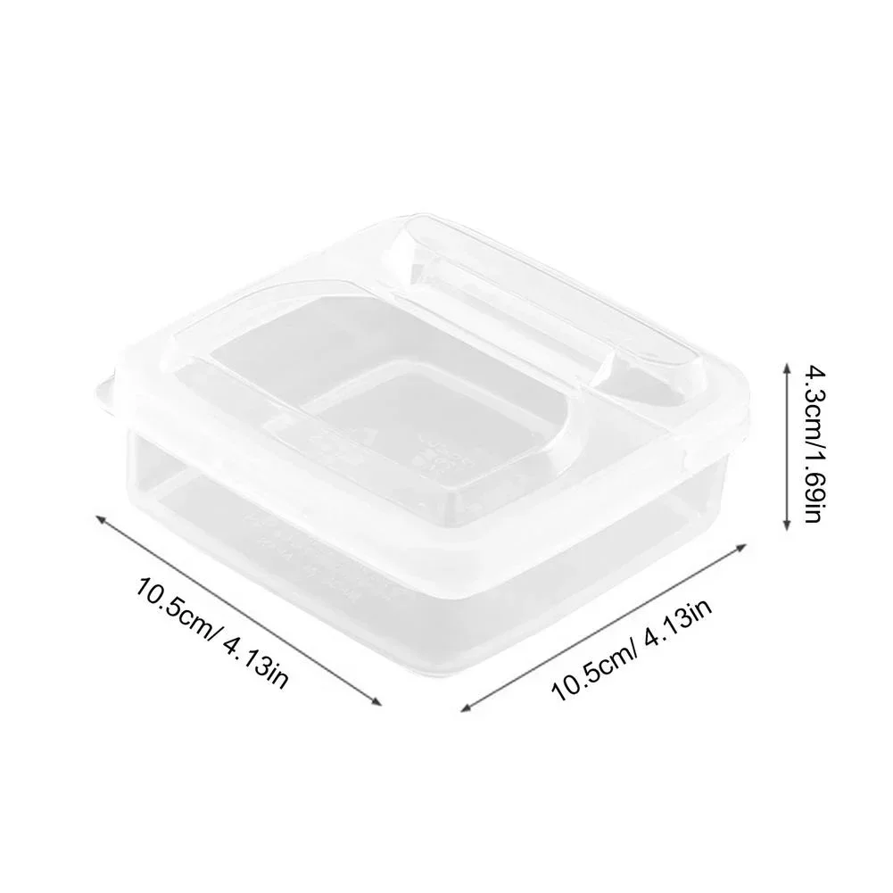 Description Picture 5 of item1 Pcs Butter Cheese Storage Box Portable Refrigerator Fruit Vegetable Fresh-keeping Organizer Box Transparent Cheese Container