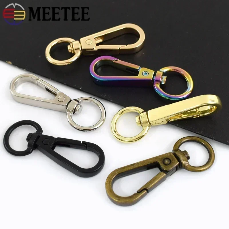 Versatile Metal Buckle Set: Small Carabiner Lobster Clasps for Bags, Straps, Dog Collars, Keychains, and DIY Projects