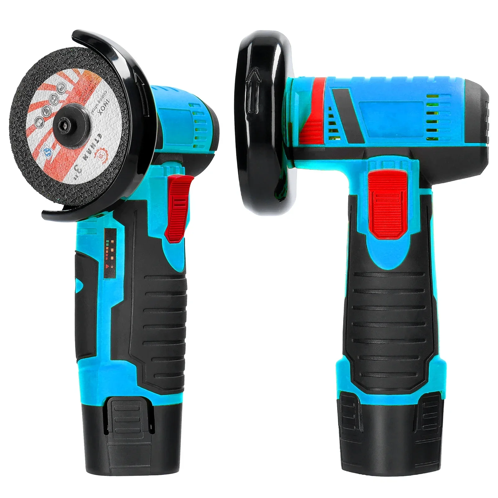 Angle Grinder 12V Cordless Electric 19500rpm Lithium Battery Mini Polishing Grinding Machine Diamond Cutting Power