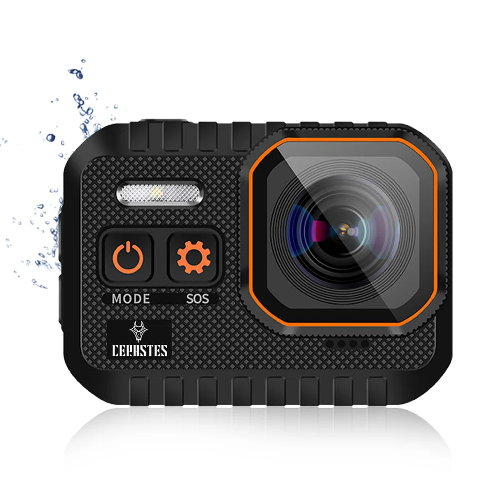 Action Camera CERASTES 4K60FPS 1/2.4&Prime; 16MP Sensor With Remote Control Screen Waterproof up to 10m 170&deg; Ultra-Wide